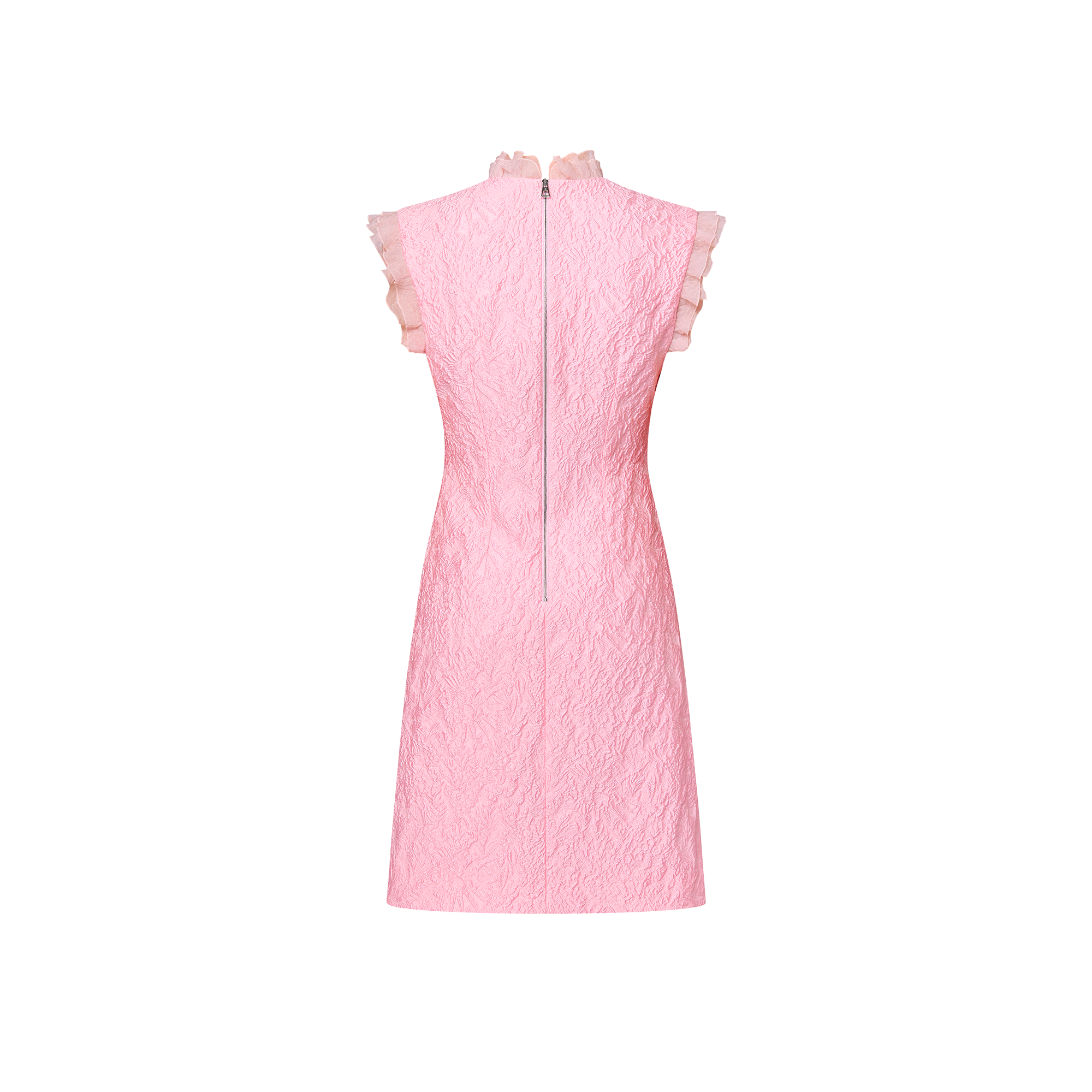 Fin Flounce Jacquard Dress Women Ready To Wear Louis Vuitton 8949